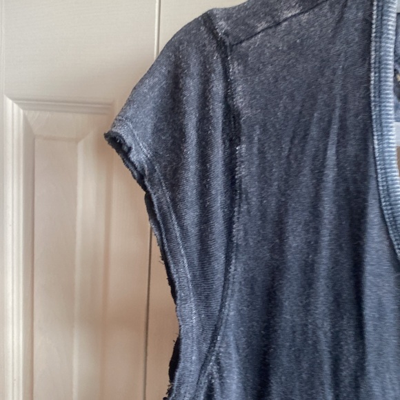 Free People Rocket Cat Boho-Grunge Black Linen/Cotton Midi Dress size large - Picture 6 of 16